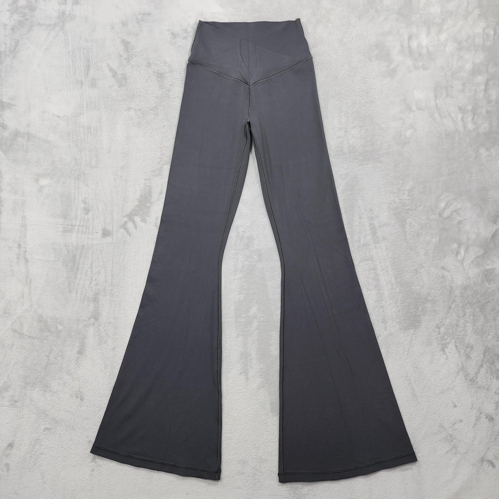 OFFLINE By Aerie Leggings Womens M Gray Real Me Flare High Rise Yoga Gym Workout